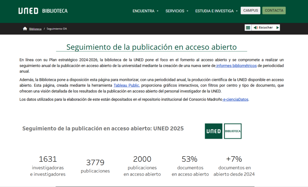 Portal interactivo de seguimiento